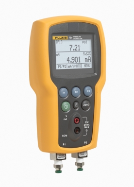 Fluke 721 Calibrador de Pressão na mão vista frontal lateral