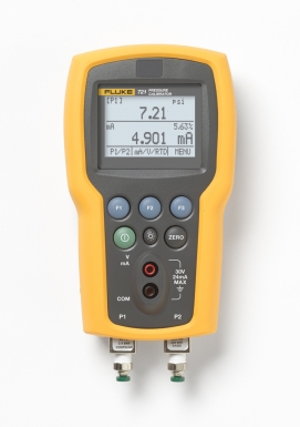 Fluke 721 Calibrador de Pressão na mão vista frontal