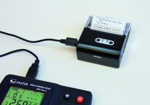 Sauter HMM Medidor de Dureza Leeb avançado impressora com cabo