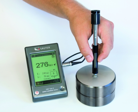 Sauter HMO Medidor de Dureza Avançado aplicação