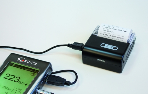 Sauter HMO Medidor de Dureza Avançado impressora com cabo