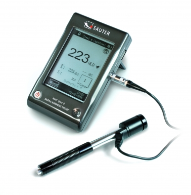 Sauter HMO Medidor de Dureza Avançado vista frontal com luz