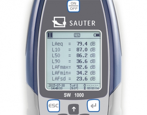 Sauter SW 1000 Sonometro Classe 1 display