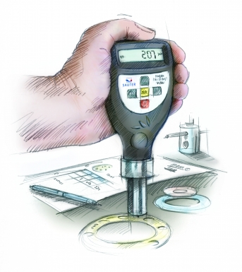 Sauter TC-N Medidor de Espessura de Revestimento aplicação