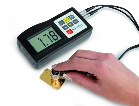 Sauter TD-GOLD-40: Medidor de Espessura de Ouro aplicação