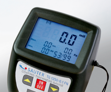 Sauter TG-1250-0.1FN Medidor de Espessuras Vista display