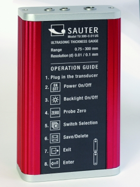 Sauter TU-US Medidor de Espessura ultrassónico vista traseira