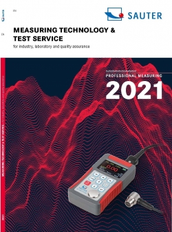 Cat&aacute;logo Sauter Measurement Instruments 2021 capa